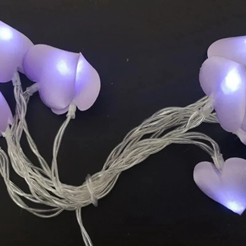 10/20 Led Cotton Love Heart LED Fairy Lights