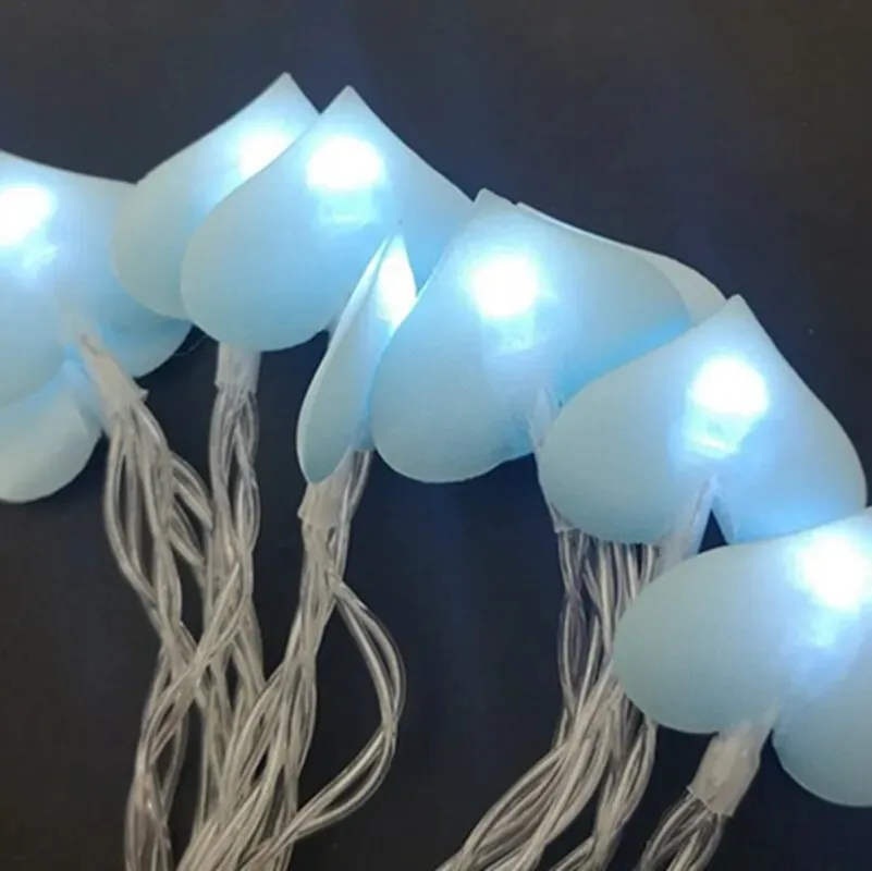 10/20 Led Cotton Love Heart LED Fairy Lights