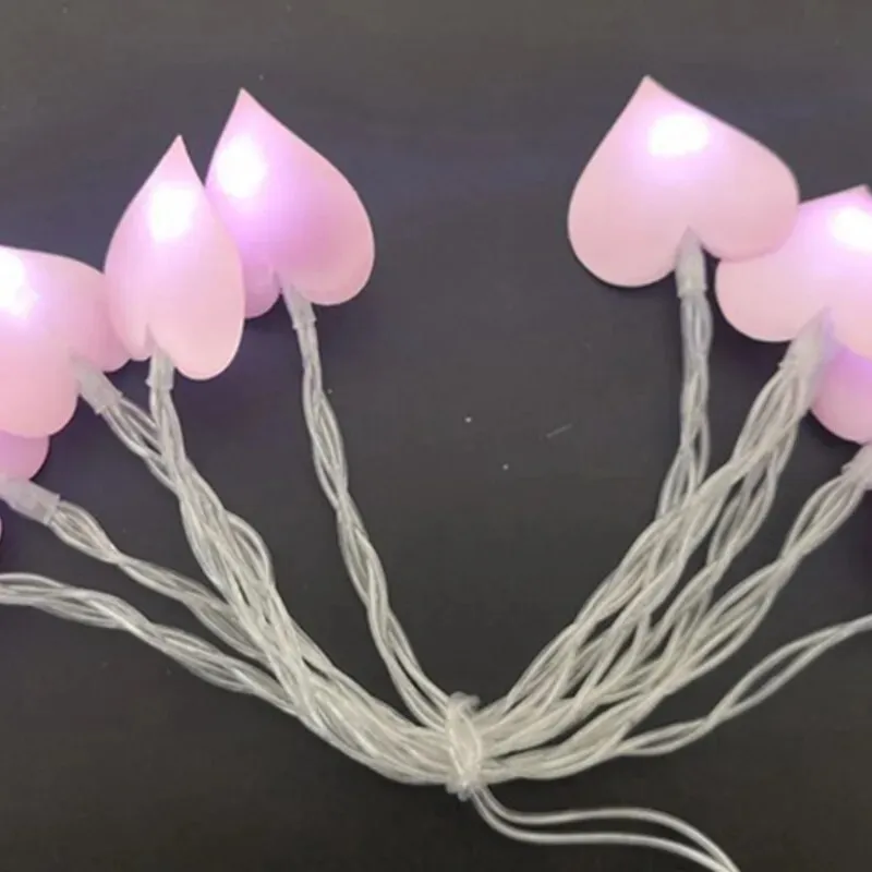 10/20 Led Cotton Love Heart LED Fairy Lights