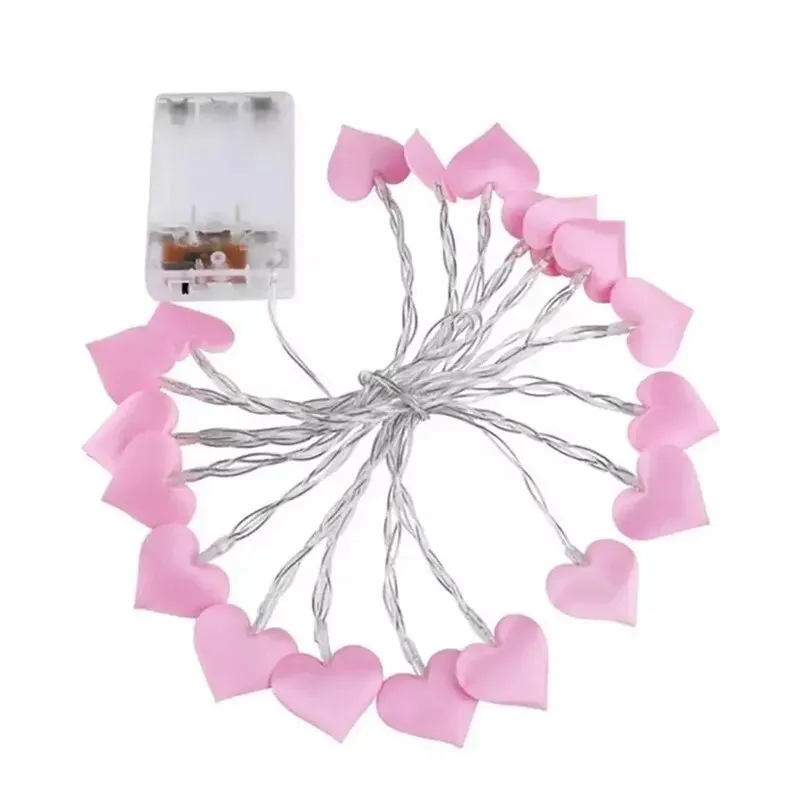 10/20 Led Cotton Love Heart LED Fairy Lights