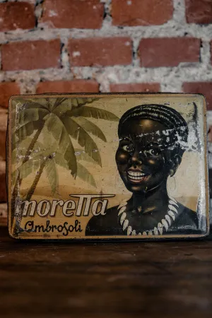 1950's Candy Tin Box "Moretta" Ambrosoli