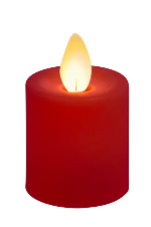 2" X 2" Votive Flameless Candle: Red