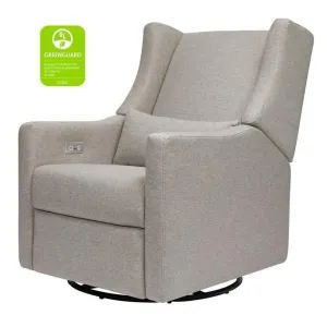 Babyletto - Kiwi Electronic Glider   Recliner - Grey Eco-Weave Performance Fabric