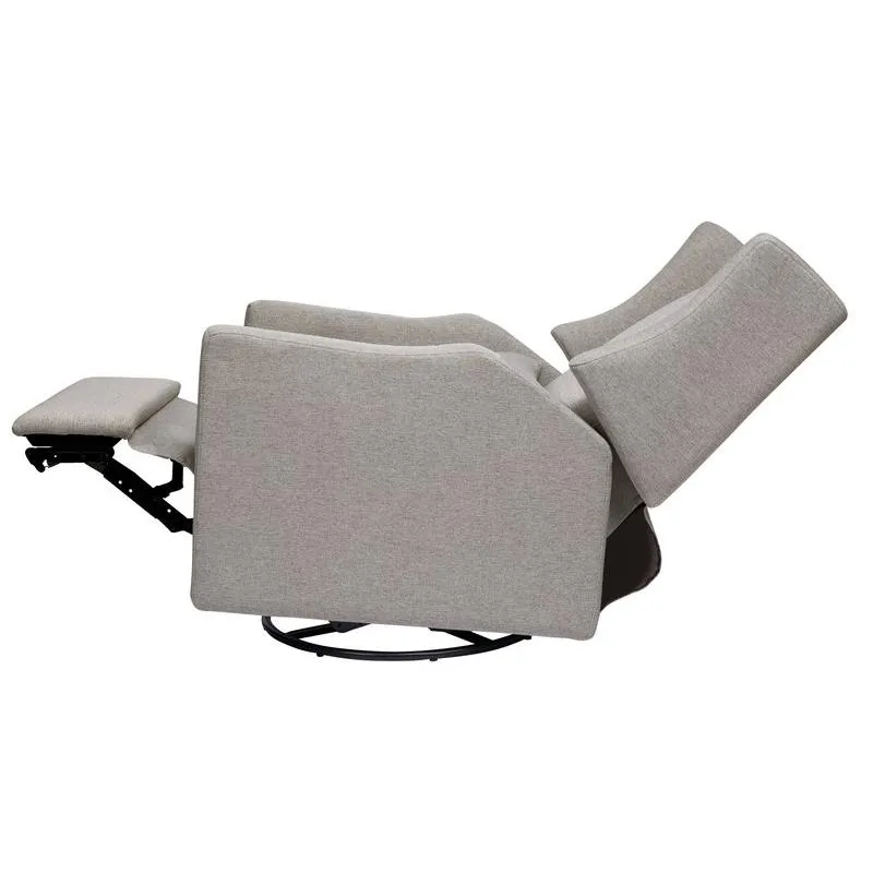 Babyletto - Kiwi Electronic Glider   Recliner - Grey Eco-Weave Performance Fabric