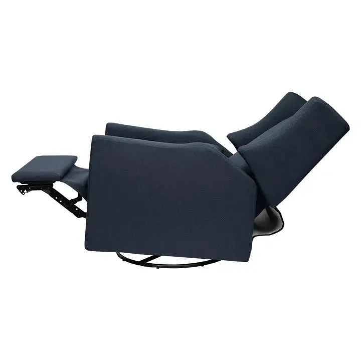 Babyletto - Kiwi Electronic Glider   Recliner - Navy Eco-Twill Performance Fabric