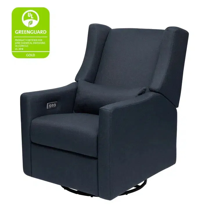 Babyletto - Kiwi Electronic Glider   Recliner - Navy Eco-Twill Performance Fabric