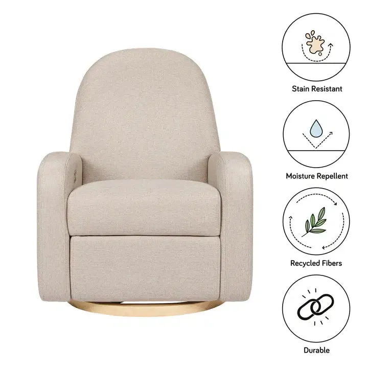 Babyletto - Nami Electronic Glider   Recliner - Beach Eco-Weave Performance Fabric