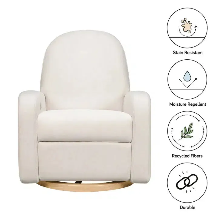 Babyletto - Nami Electronic Glider   Recliner - Cream Eco-Weave Performance Fabric