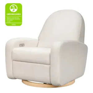 Babyletto - Nami Electronic Glider   Recliner - Cream Eco-Weave Performance Fabric