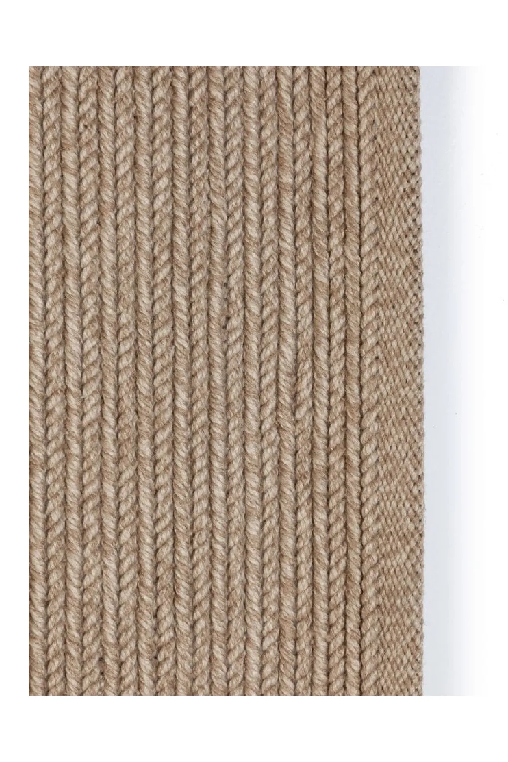 Beige Braided Yarn Outdoor Rug | Dareels Gingi