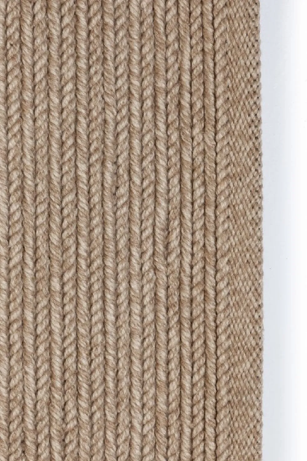 Beige Braided Yarn Outdoor Rug | Dareels Gingi