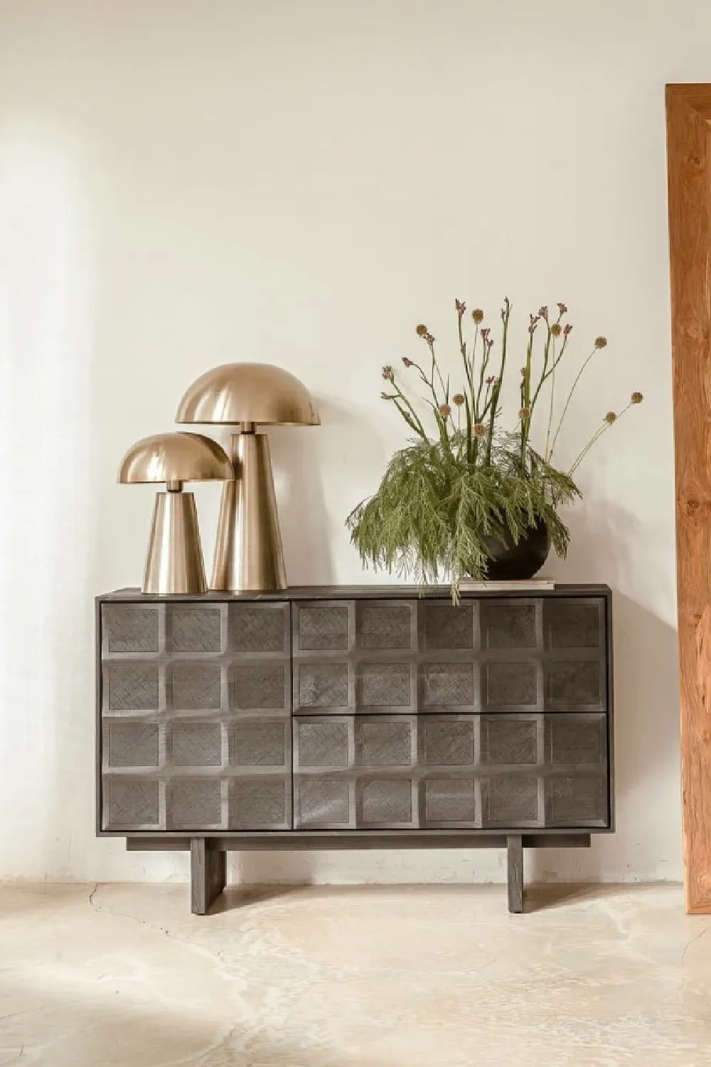 Black Sungkai Wood Sideboard | Dareels Rijal