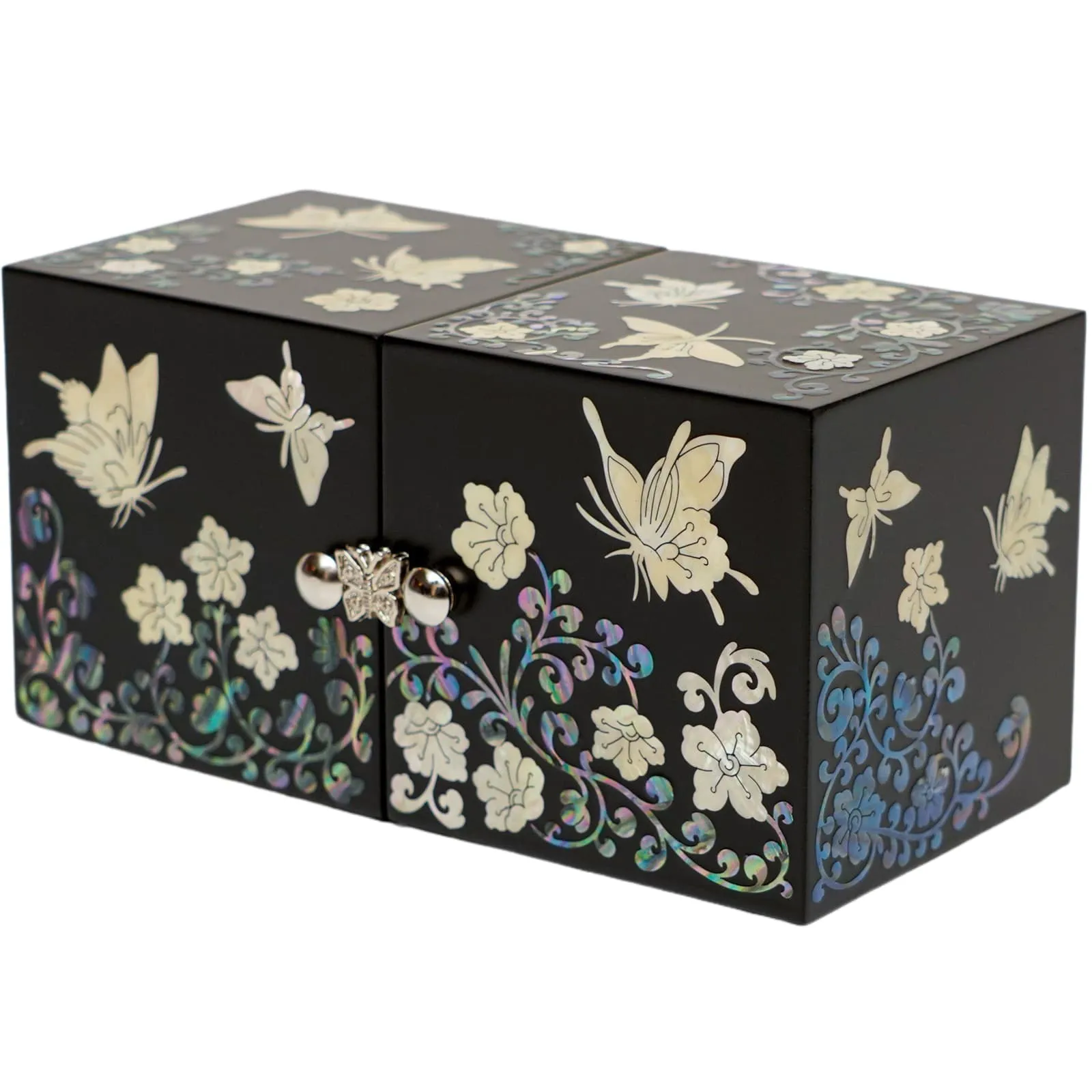 Butterfly Cube Jewelry Box