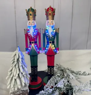 Cascanueces con luz set de 2 / Set of 2 nutcrackers with led lights