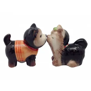 Ceramic Salt & Pepper sets Magnetic Dogs