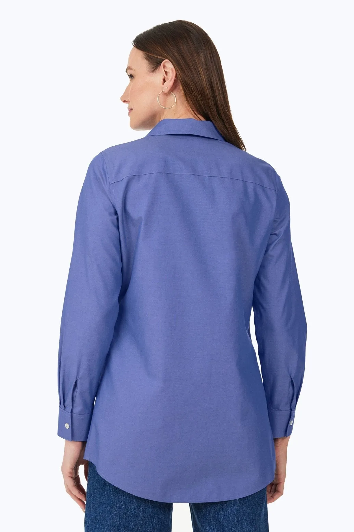 Cici Pinpoint No Iron Long Sleeve Tunic