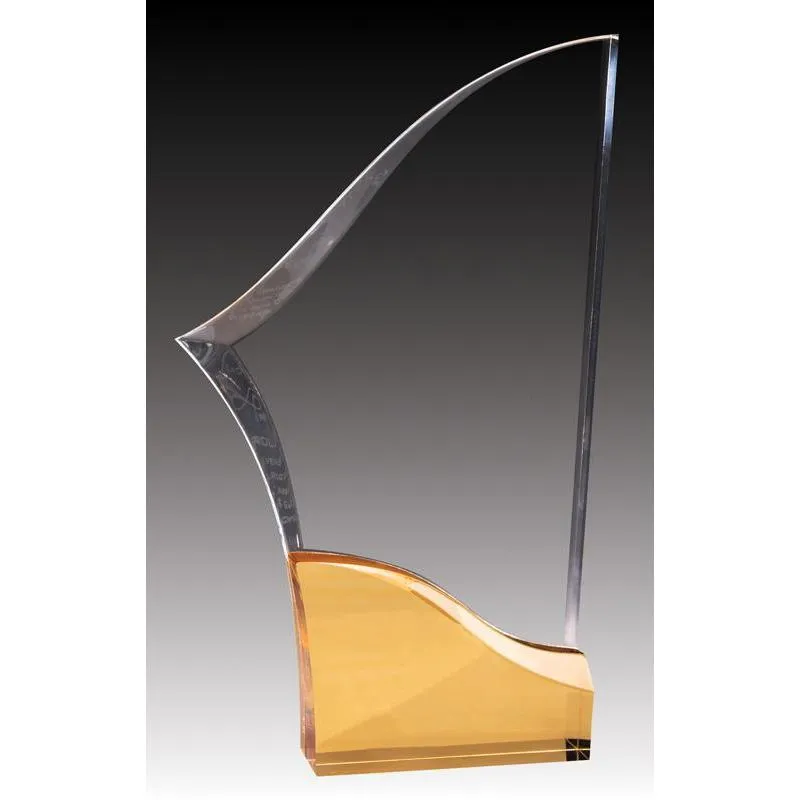 Clear Acrylic Sabre Base Award