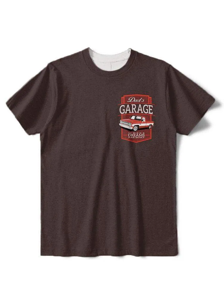 Dad's Garage Red Car T-Shirt