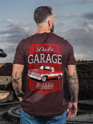 Dad's Garage Red Car T-Shirt