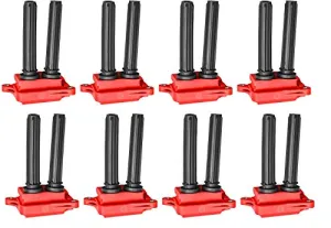 ENA Set of 8 Direct Ignition Coil Pack Compatible with Dodge Ram Jeep Challenger Charger 1500 2500 3500 Commander Grand Cherokee 5.7L 6.1L 6.4L V8 Replacement For UF504