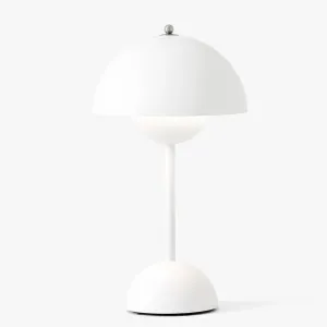 Flowerpot Portable LED Table Lamp White Matte