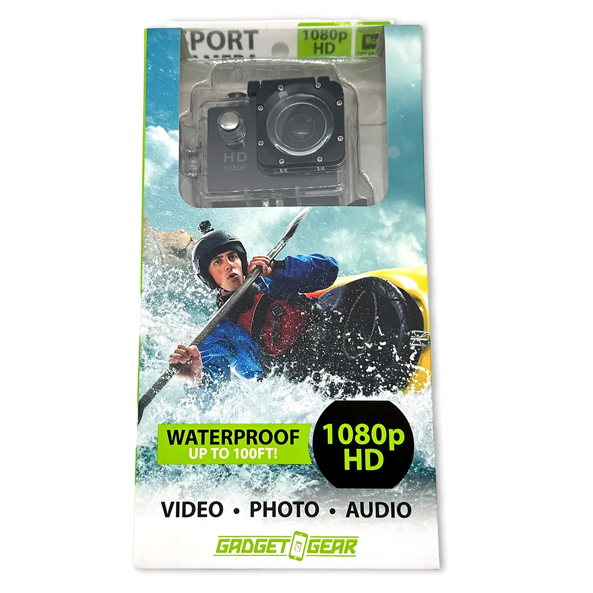 GADGET GEAR SPORT ACTION 1080P WATERPROOF CAM- 4/PACK