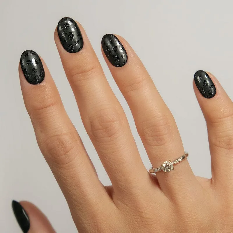 Gel Nail Strip ★ Black Jaguar