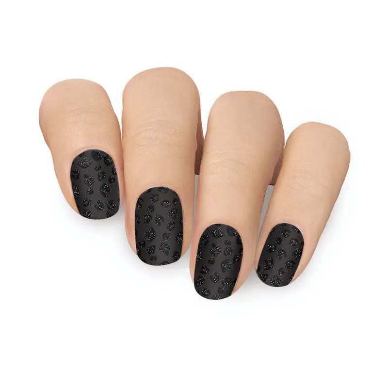 Gel Nail Strip ★ Black Jaguar