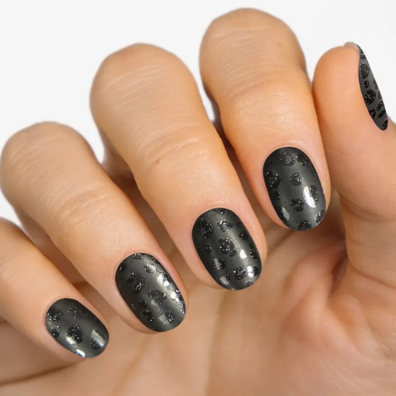 Gel Nail Strip ★ Black Jaguar