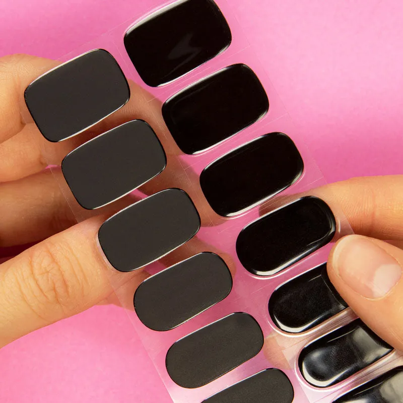 Gel Nail Strip ★ Blackout ★ Matte Effect