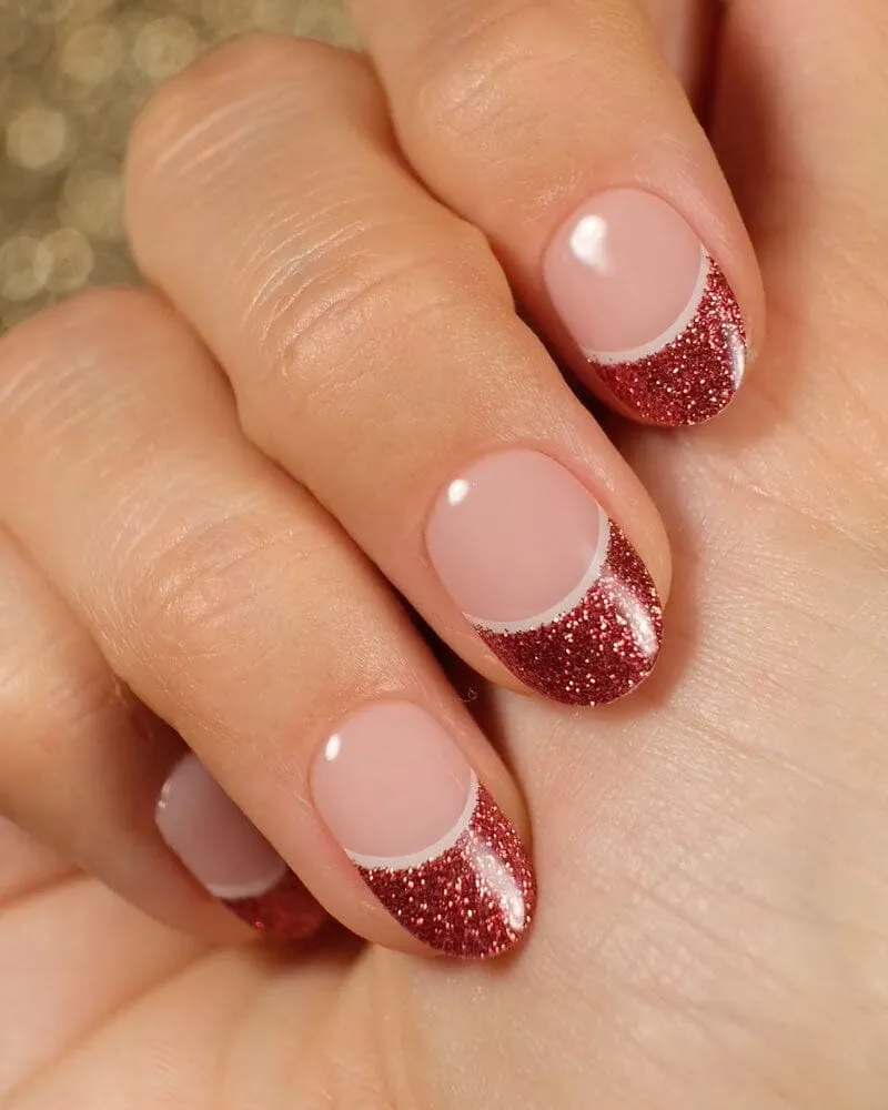 Gel Nail Strip ★ Champagne Tips