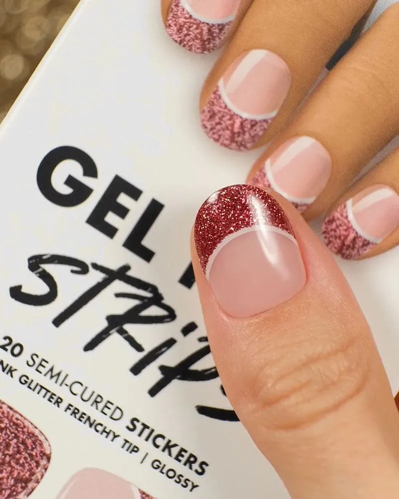 Gel Nail Strip ★ Champagne Tips