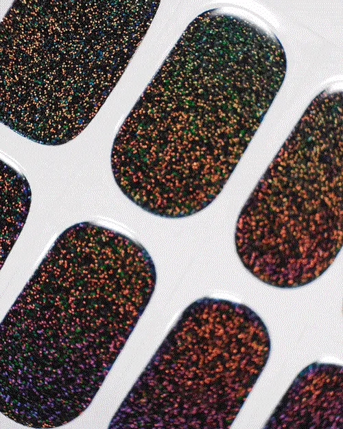 Gel Nail Strip ★ Magic Cocoa ★ Holographic Glitter