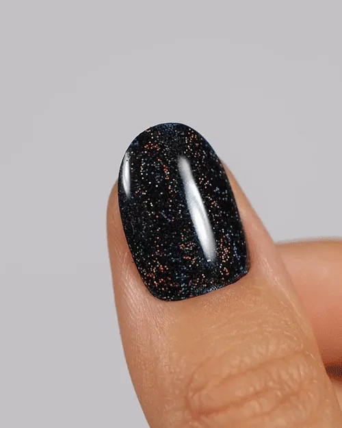 Gel Nail Strip ★ Magic Cocoa ★ Holographic Glitter