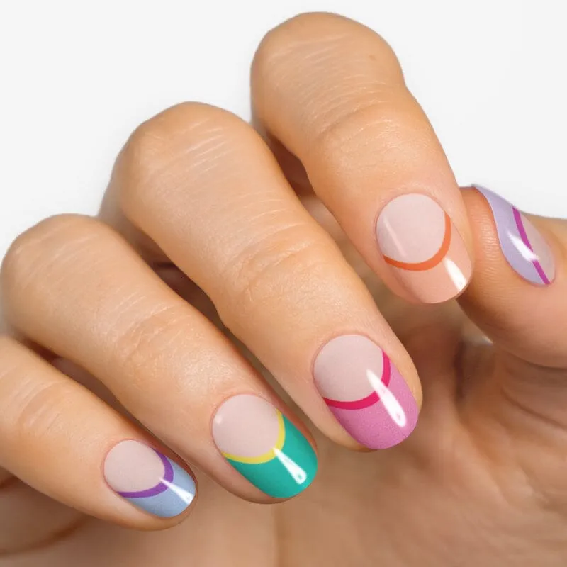 Gel Nail Strip ★ Tipsy Rainbow