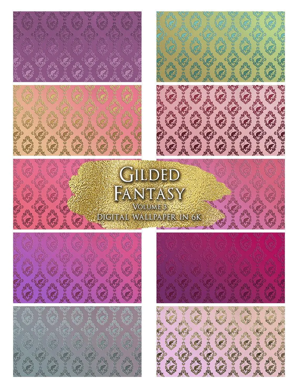 Gilded Asylum Fantasy 6K Wallpaper Pack Bundle   FREE Phone Wallpapers