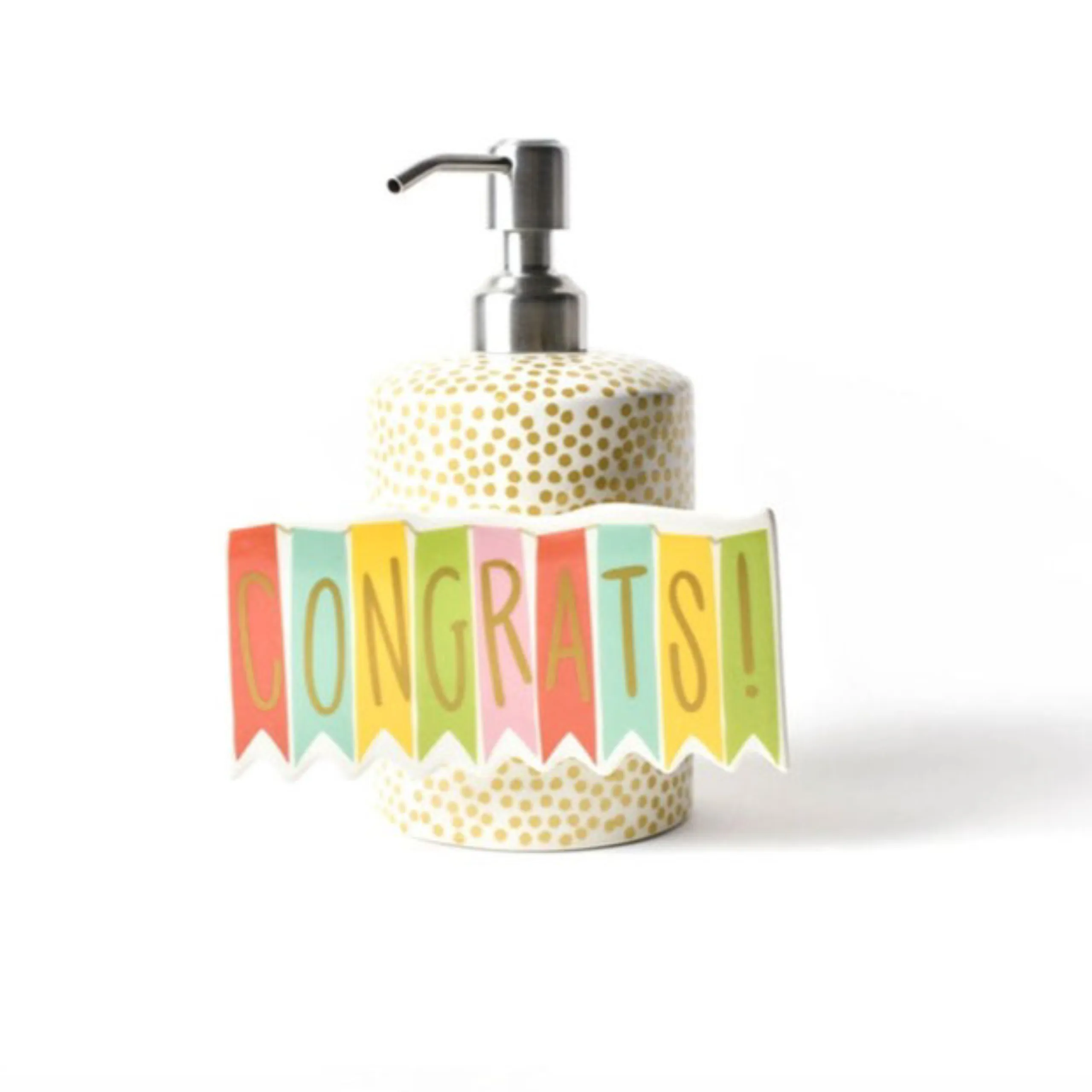 Gold Small Dot Mini Cylinder Soap Pump by Happy Everything!