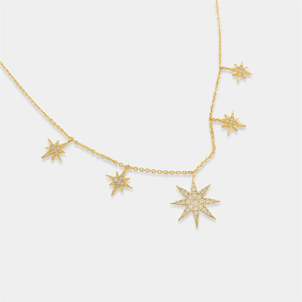 Gold Starburst Necklace