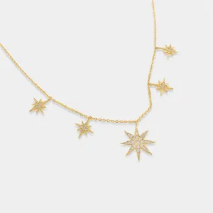 Gold Starburst Necklace