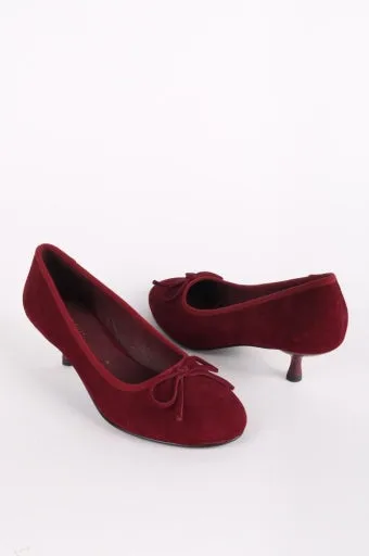 INTENTIONALLY BLANK BINA SUEDE KITTEN HEELS