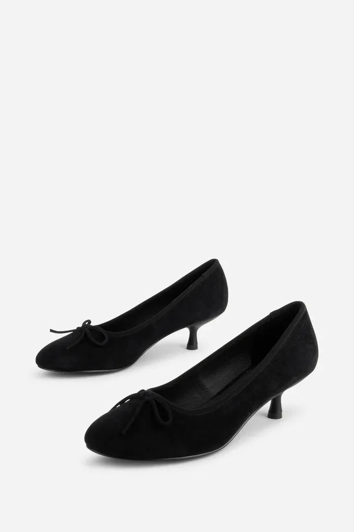 INTENTIONALLY BLANK BINA SUEDE KITTEN HEELS