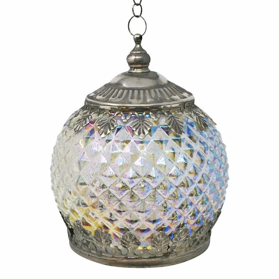 Iridescent Clear Lantern LED