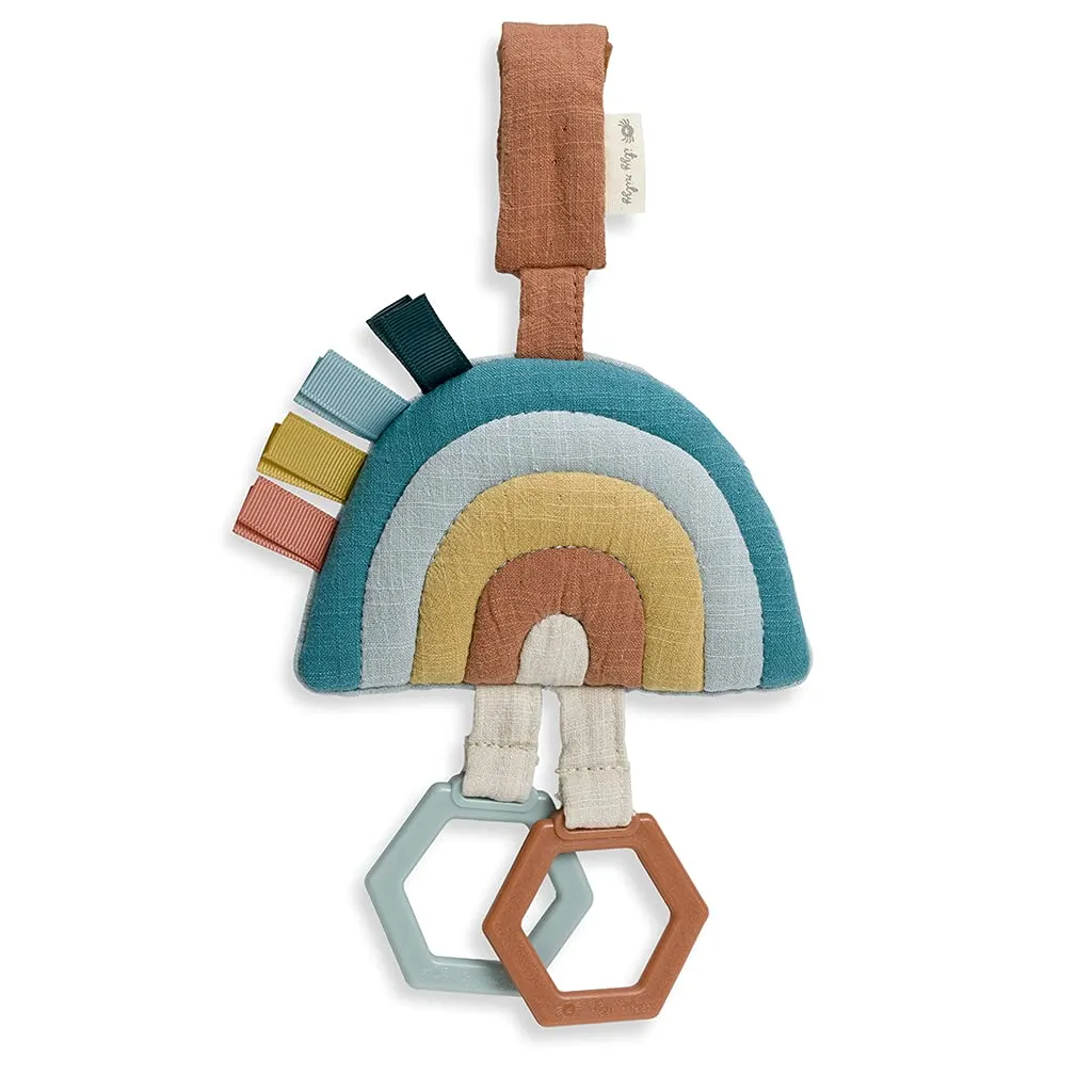 Itzy Ritzy - Attachable Travel Jingle Toy - Rainbow