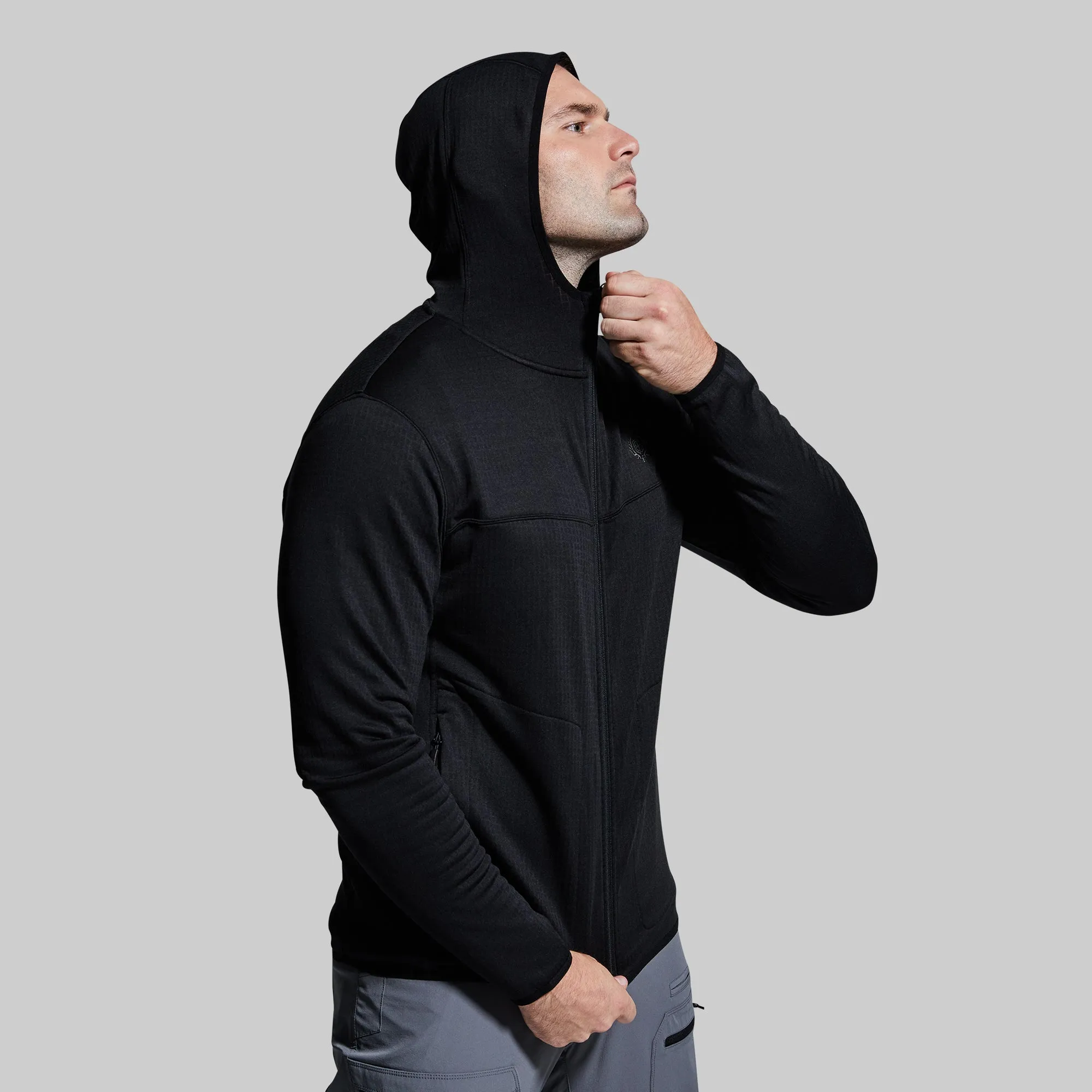 Men's Quiver Full Zip Hoodie (Black)