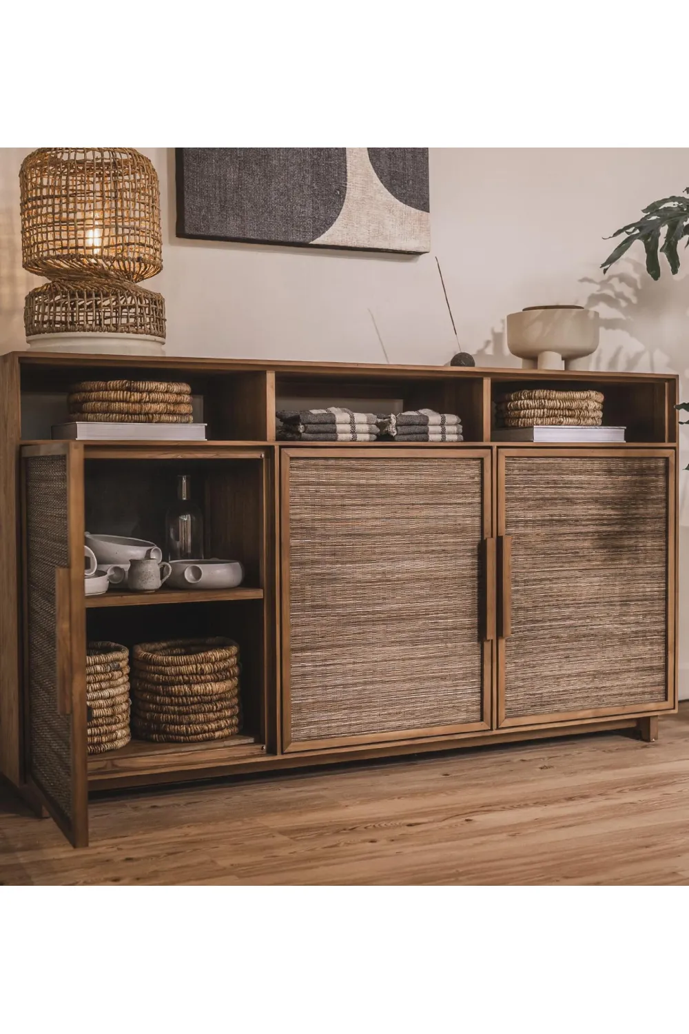 Modern Teak High Dresser | dBodhi Hopper