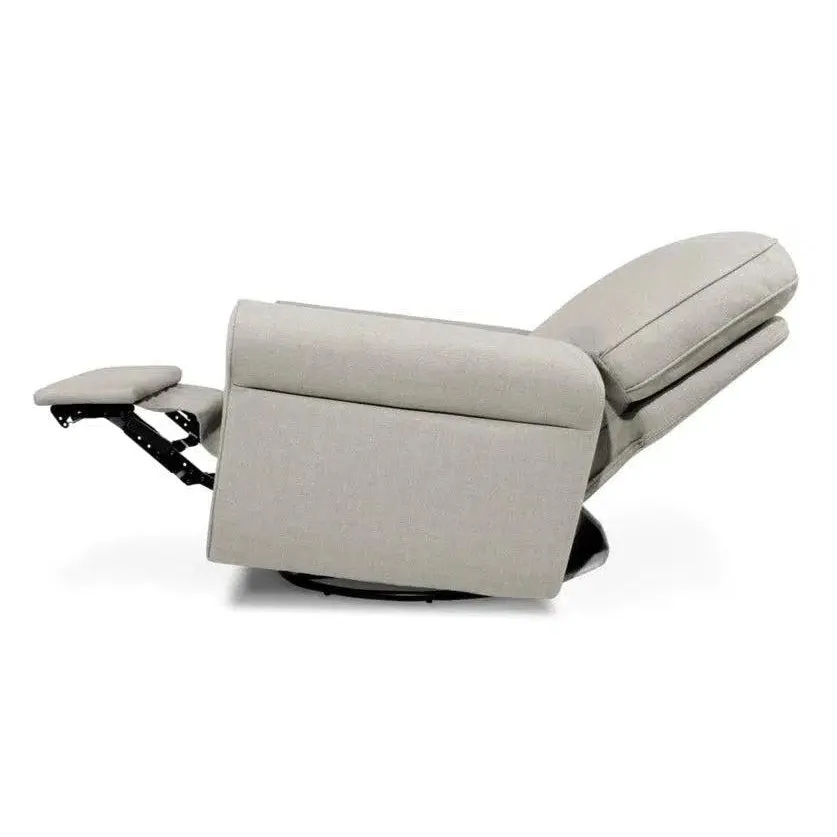 Monogram by Namesake - Monroe Pillowback Power Recliner - Grey Eco-Twill Performance Fabric