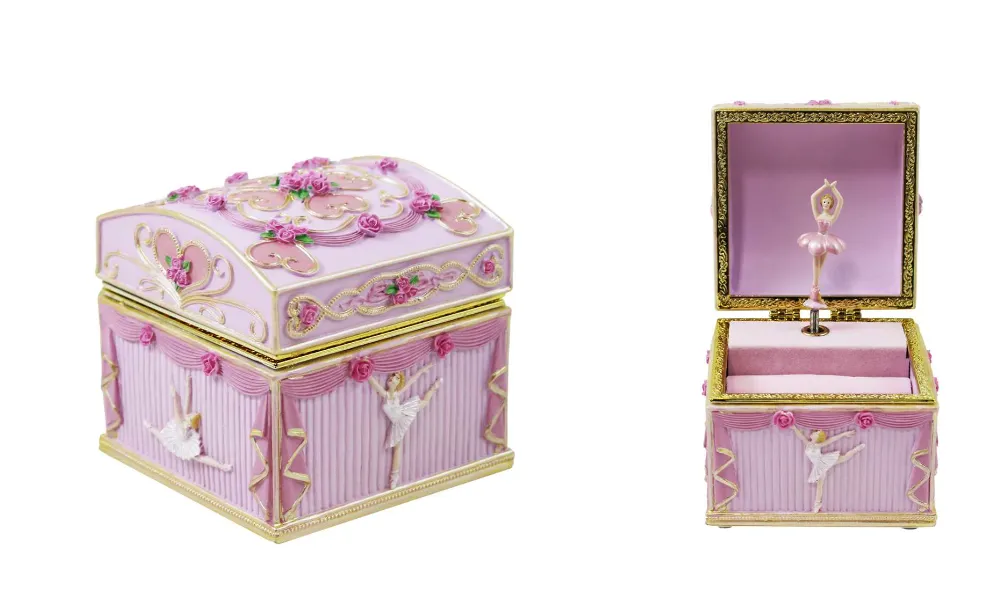 Musical Ballerina Jewelry Box - PINK