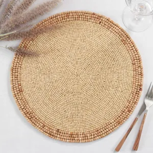 Natural Beaded Placemat