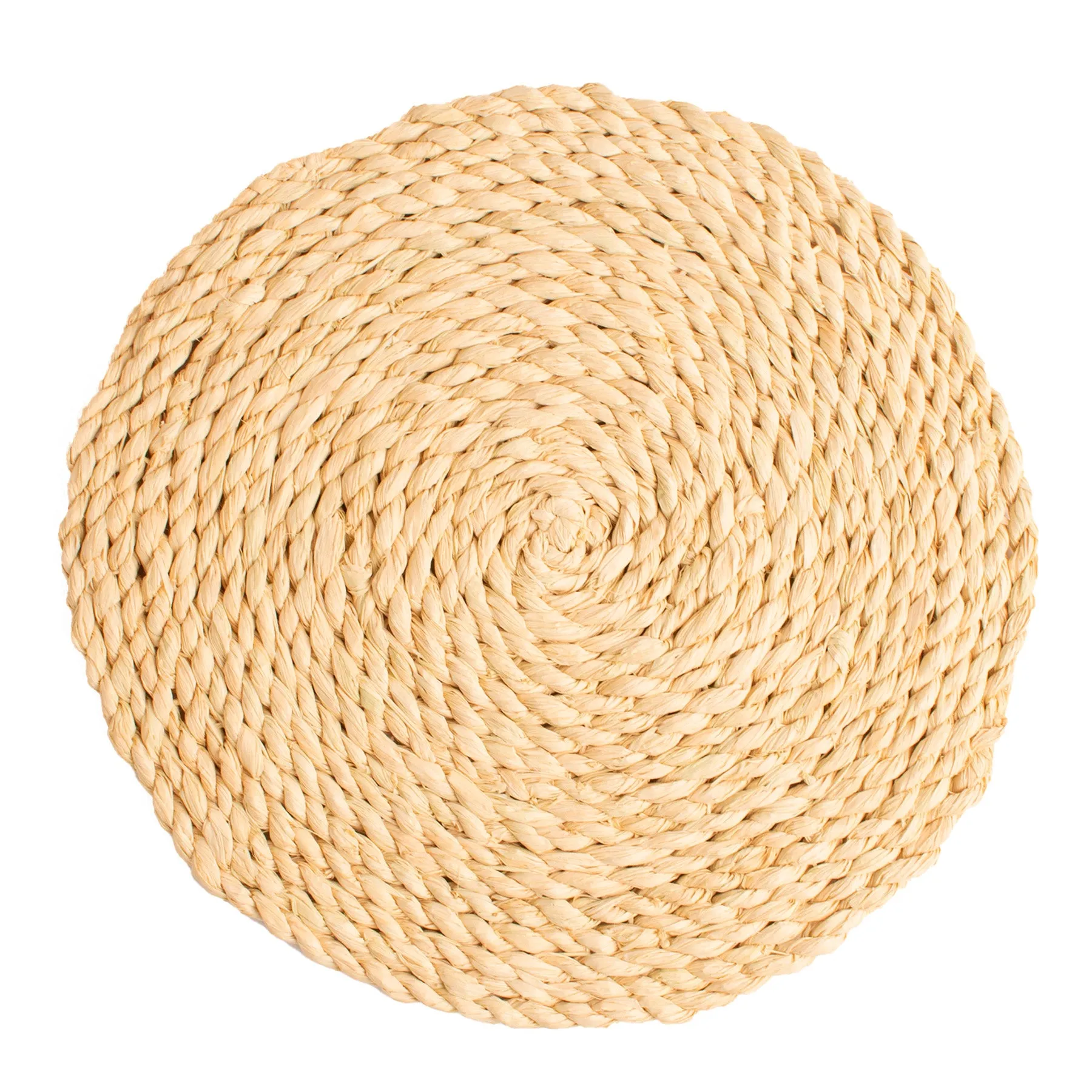 Natural Raffia Woven Placemats - 6 Pieces