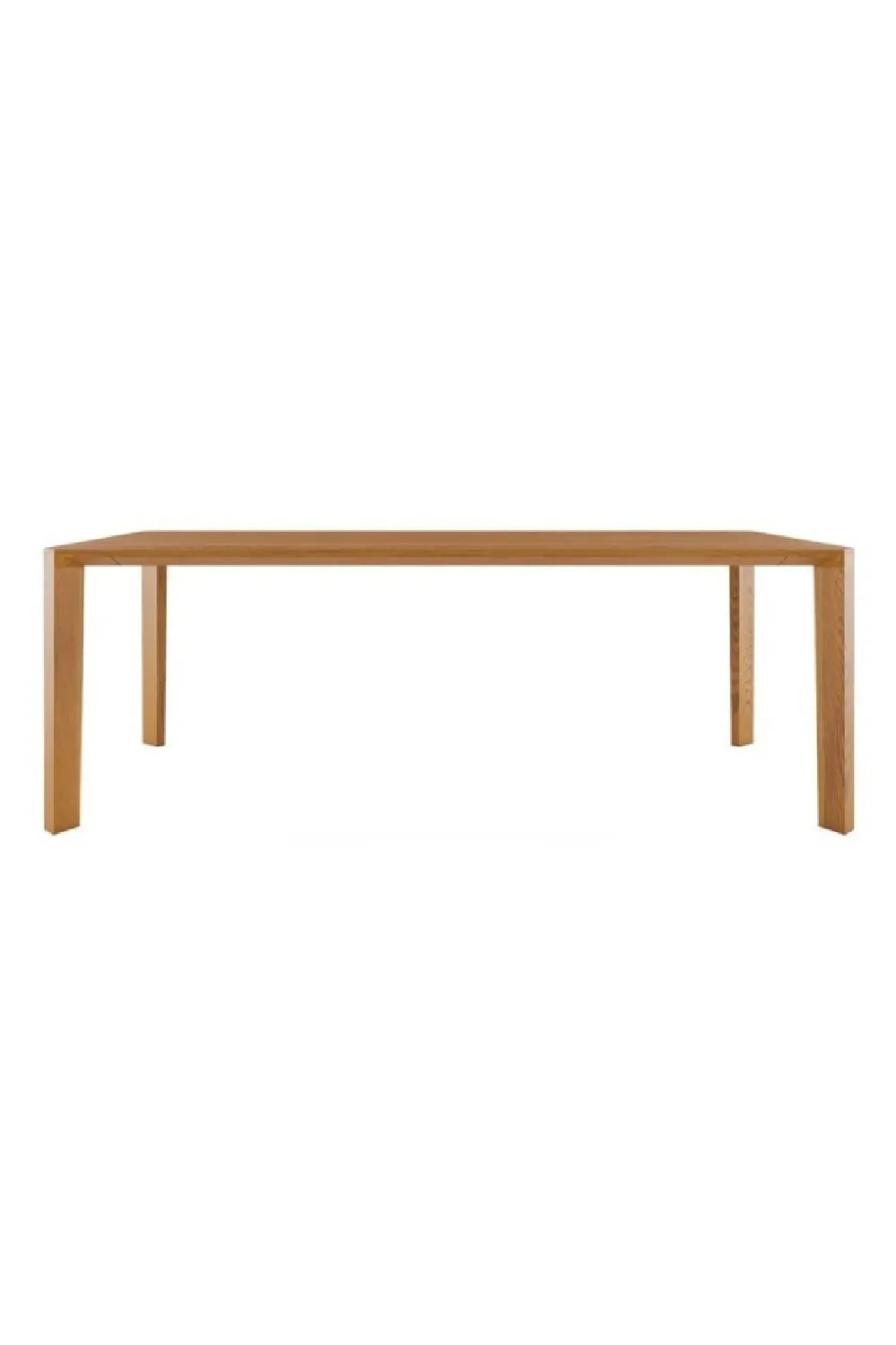 Natural Teak Minimalist Dining Table | Dareels Pameran